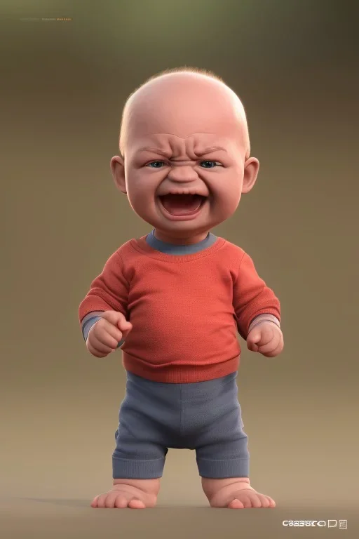 George costanza toddler, angry, full body, fitness, bokeh, hyper realistic