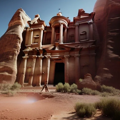 Petra + Ürdün, photo realistic, unreal engine