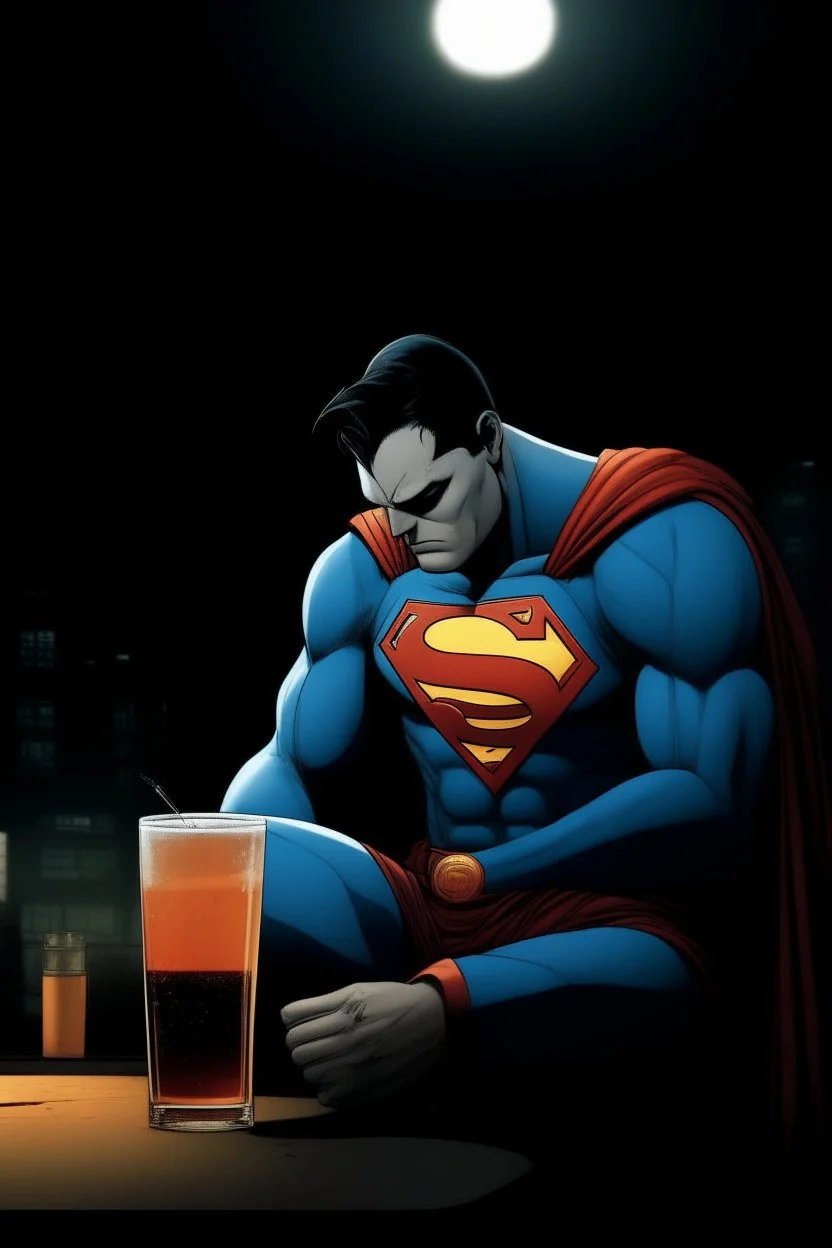 Depressive superman night tokio drinks