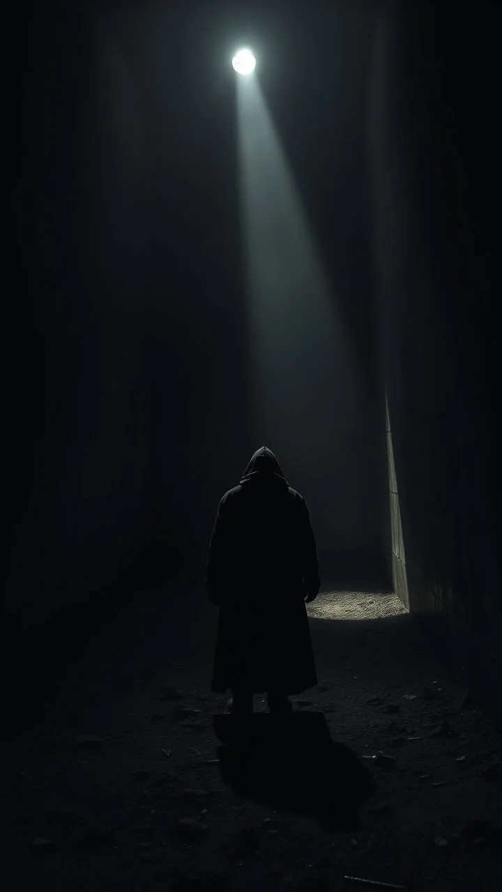 the black soil of darkness with the light of execution and The shadow of fear closed in the imagination Match light fills the corridors I am a refugee waiting for my fate Light of Vengeance, He took refuge from the light of the sky for the last time The moment when killing is considered wrong I am lost in the strangeness of darkness Light of execution, when will you come to see me?