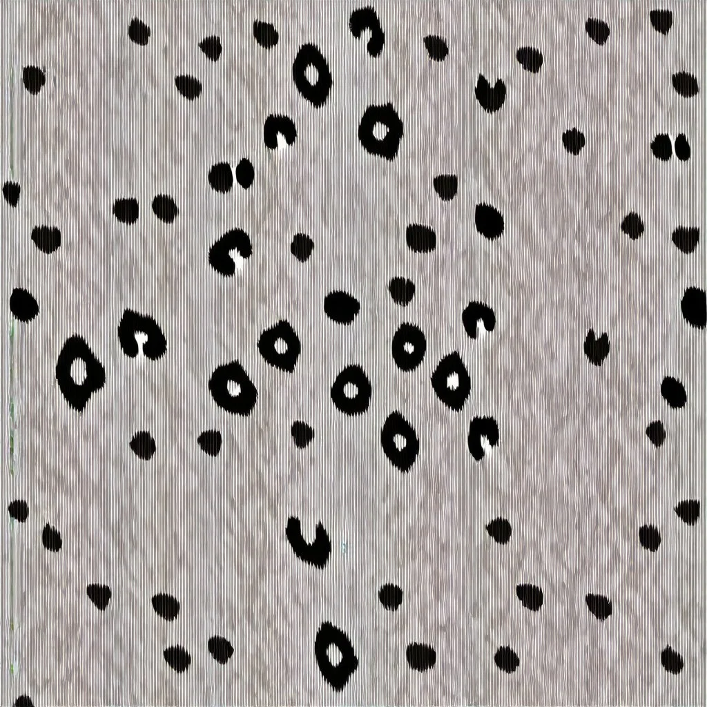 leopard print pattern, black on white, vector.