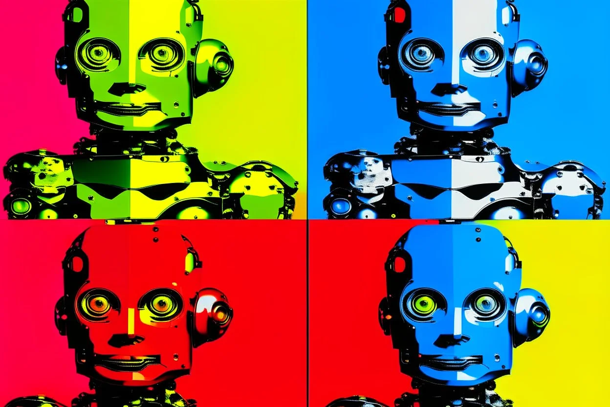 robots the style of warhol