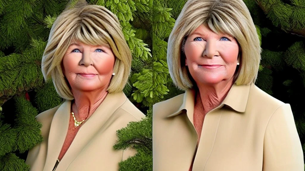 half human that looks like martha stewart half tree