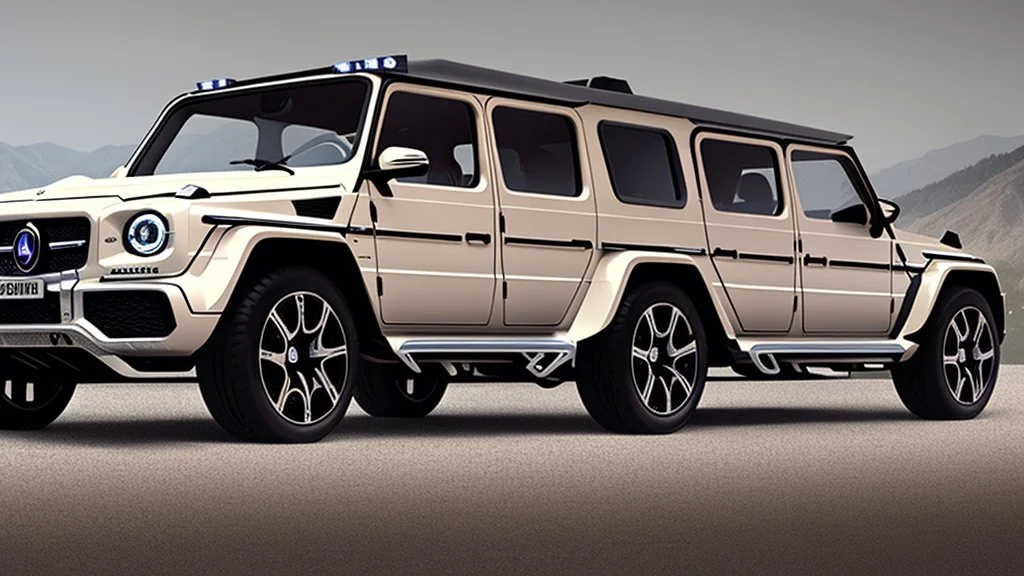 Bugatti Chiron As Mercedes G-Class Full Tuned , 4k, photorealistic, Cinematic