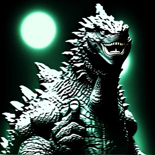 Full Drawing of Godzilla Rembrandt Style