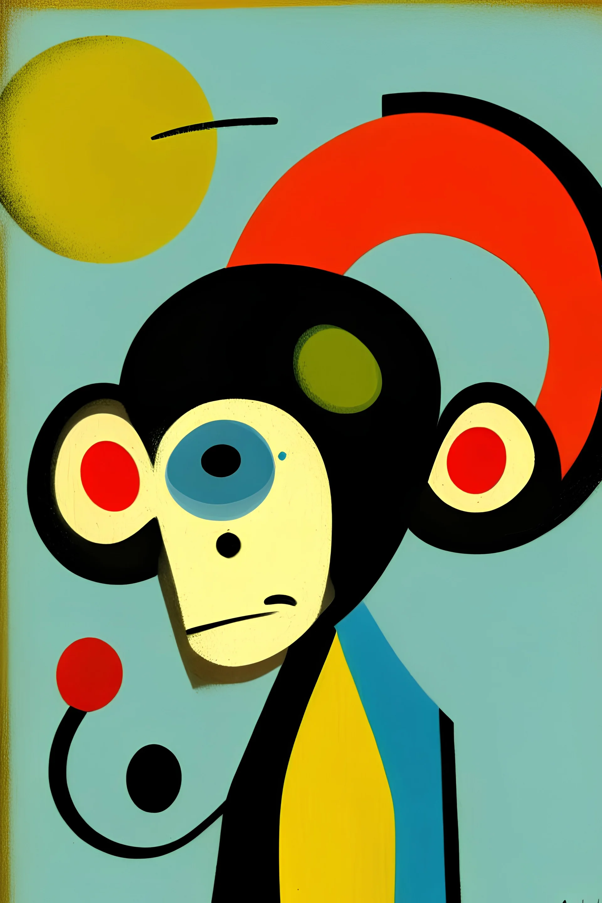 A funky Midcentury Midjourney Monkey inspired by Joan Miró,profile picture