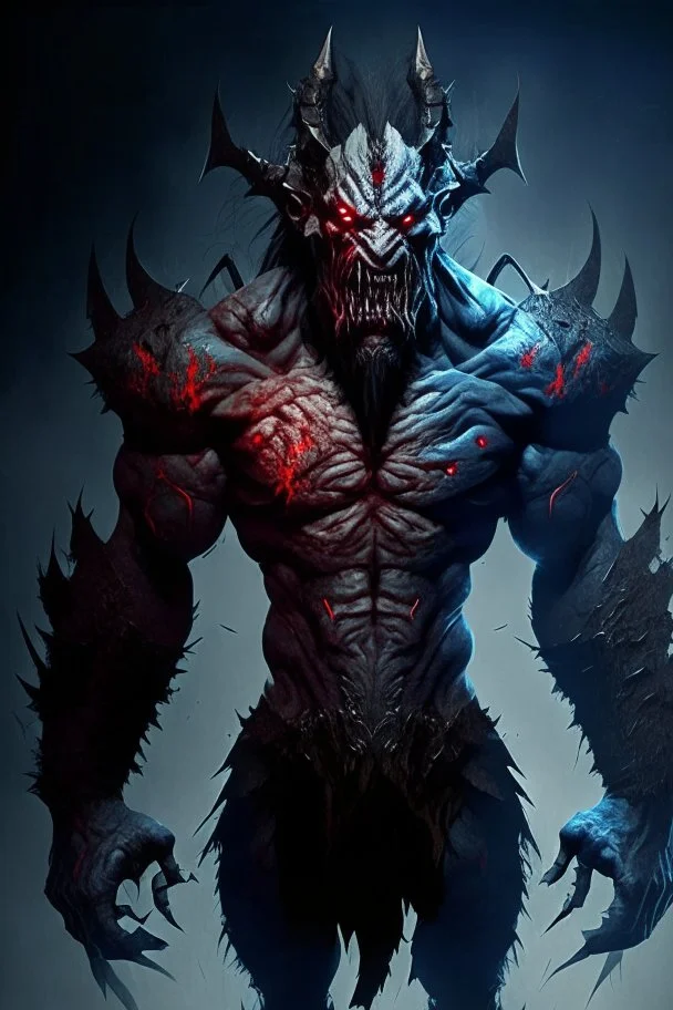 humanoid monster demon brutal beast warrior