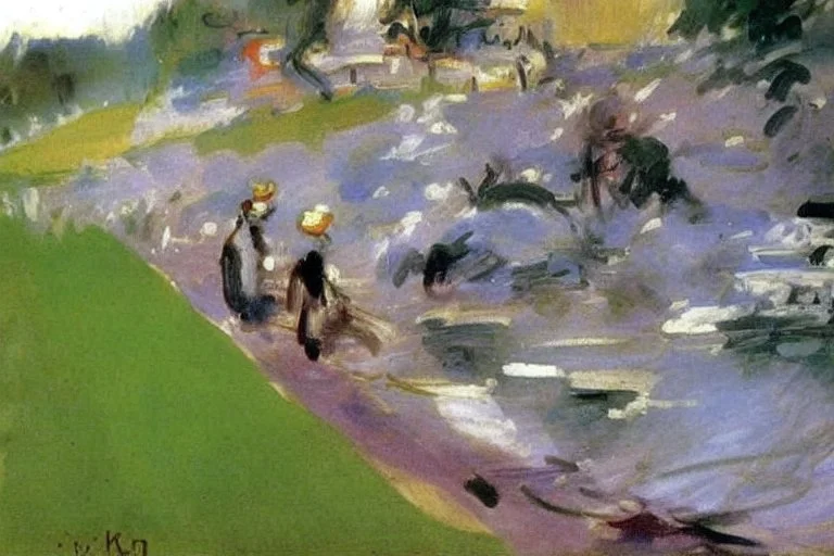 Lesser ury and konstantin korovin painting