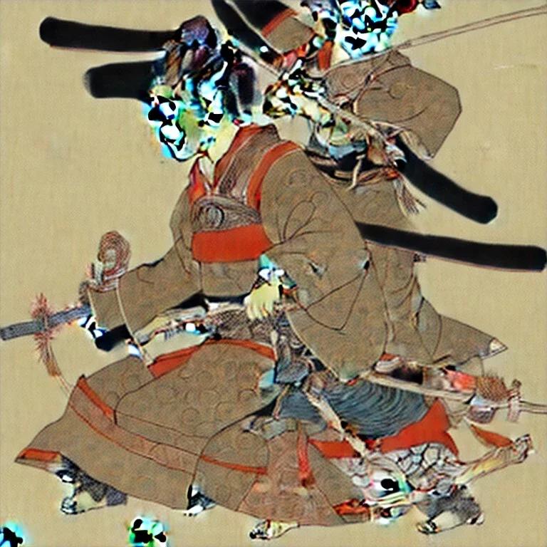 Samurai Ukiyo-e style