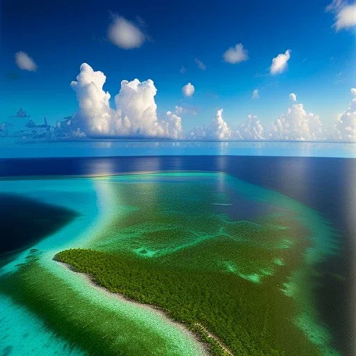 Cat Island, Bahamas,aerial view,cloudy,extremely detailed digital painting, high resolution,8k, realistic, beautiful, volumetric lighting, mystical colors ,perfectly centered image, perfect composition, rim light, beautiful lighting,masterpiece, stunning scene, raytracing, anatomically correct, in the style Van Gogh and robert e howard and Ken Kelley and Ohrai Noriyoshi and Simon Bisley and tomzj1.