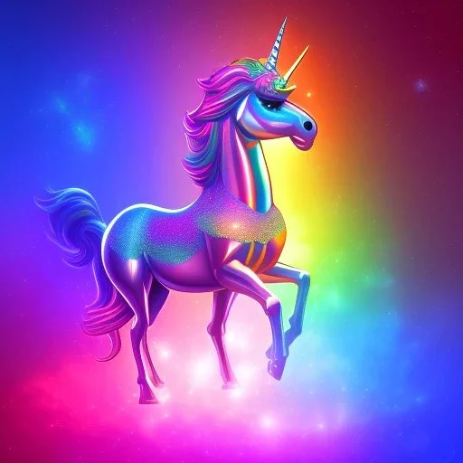 sparkley rainbow unicorn bedroom.neon lights