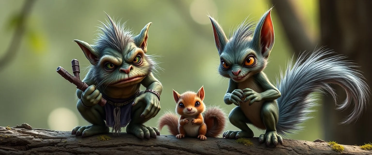 troll orc gremlin squirrel family