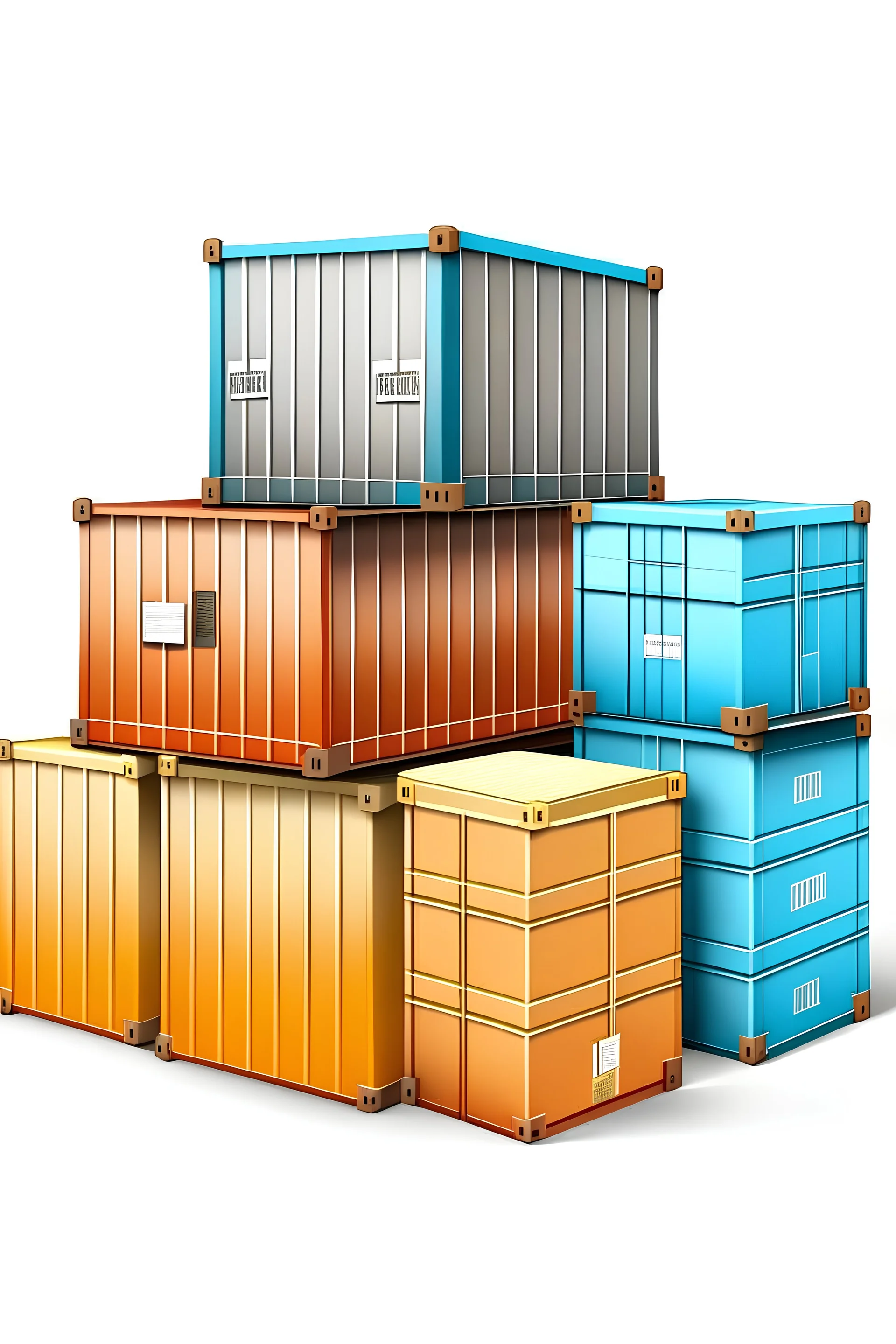 logo of containers and boxes of goods