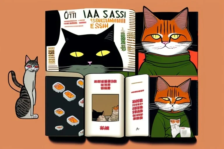 Cat. Sushi. Francesco Matteuzzi. Graphic novel