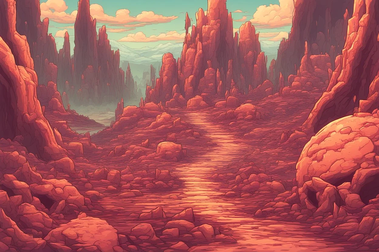 2d hell landscape background for pixel game. hyper-detailed. trending on artstation. --ar 9:16