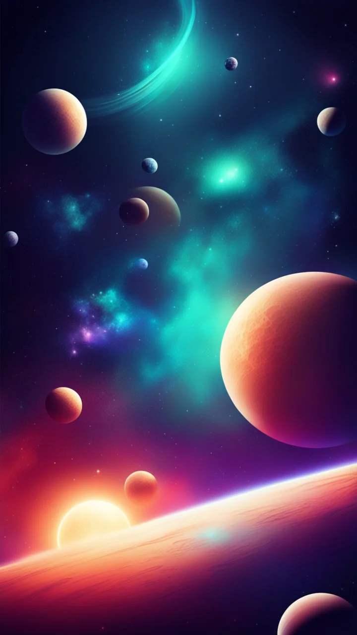 space stylized background