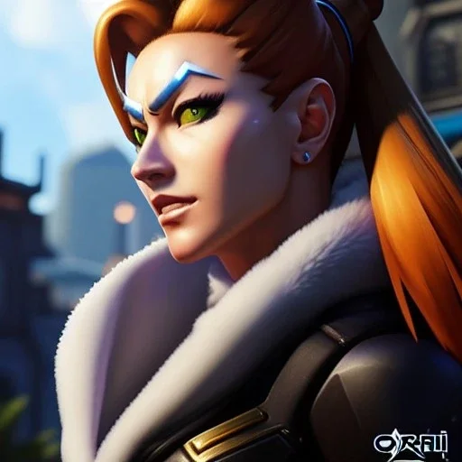 Ultra detailed fullbody Portrait in oil on canvas of overwatch character-BRIGITTE,extremely detailed digital painting,ultrarealistic skin,intense stare, extremely detailed face, crystal clear eyes, mystical colors ,perfectly centered image, perfect composition, rim light, beautiful lighting,masterpiece ,8k, stunning scene, raytracing, anatomically correct, in the style of Ohrai Noriyoshi and robert e howard and Steve Jung and Wizyakuza and Simon Bisley and uncannyknack and kilory.