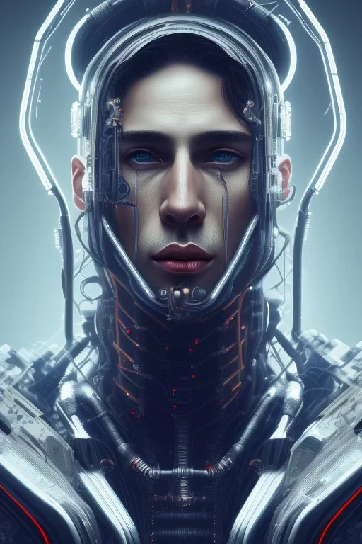 cyberpunk, head, men, portrai