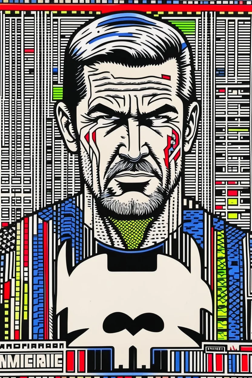 punisher sku;; julian assange in the style of Hiroshi Nagai