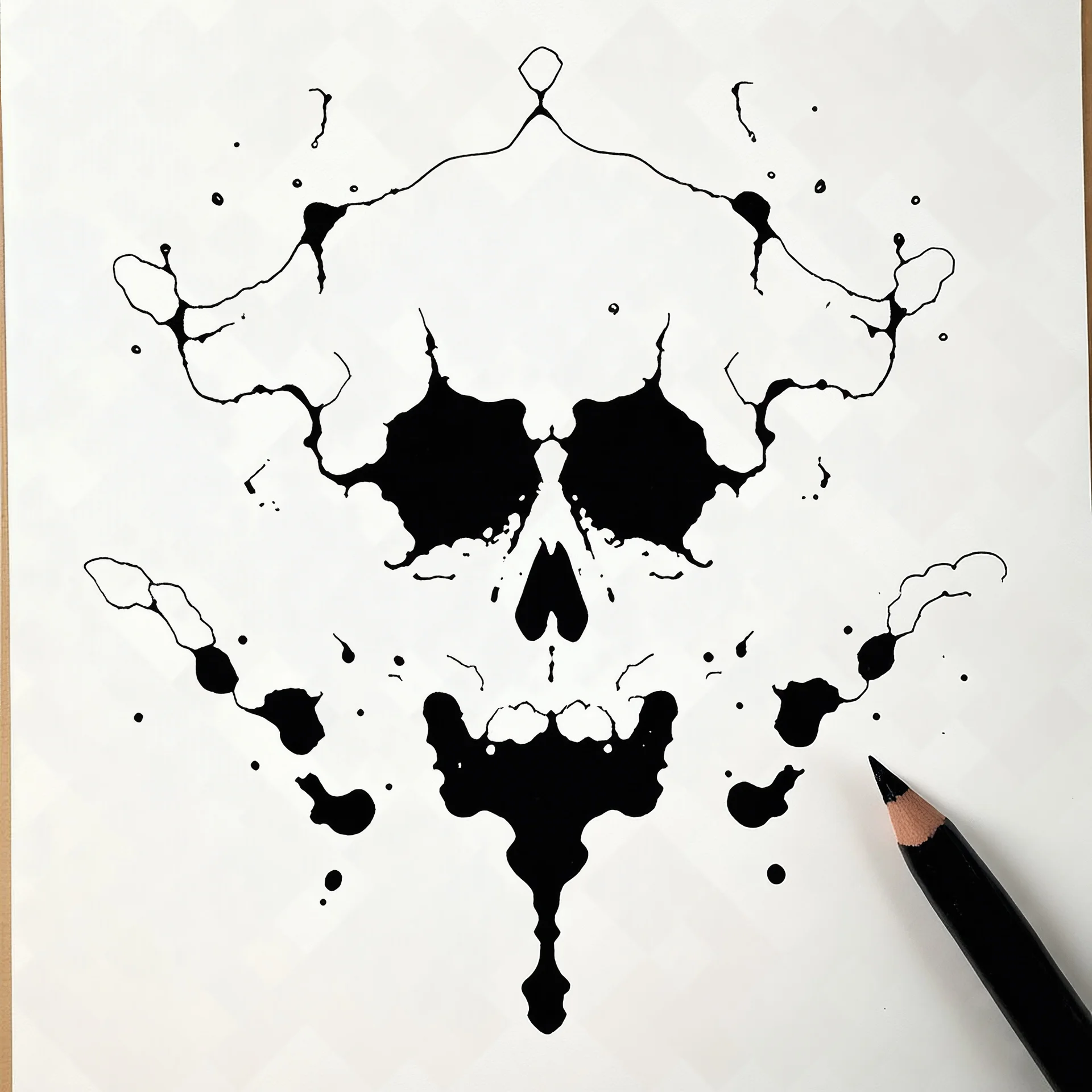 draw a Rorschach inkblot