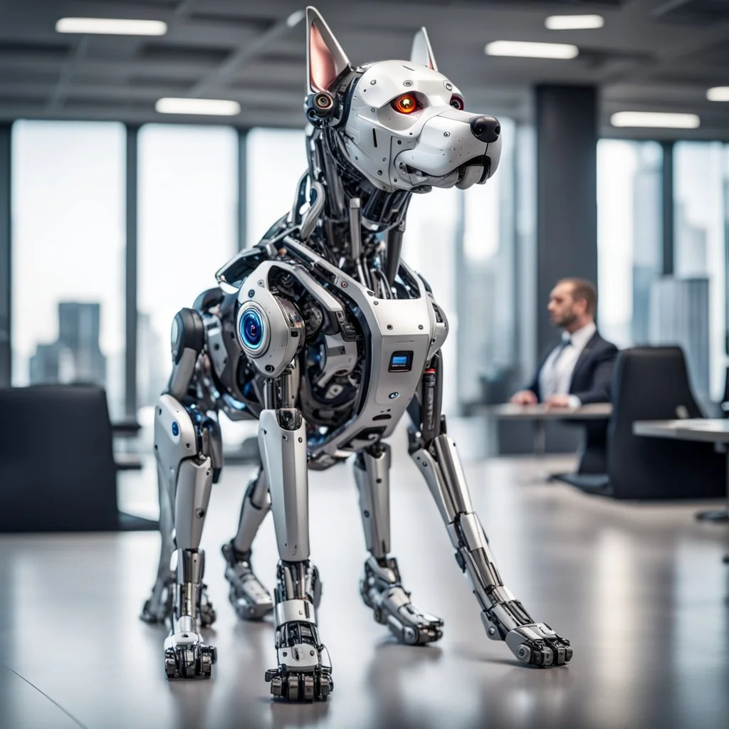 a corporate that looks like the cyborg dog