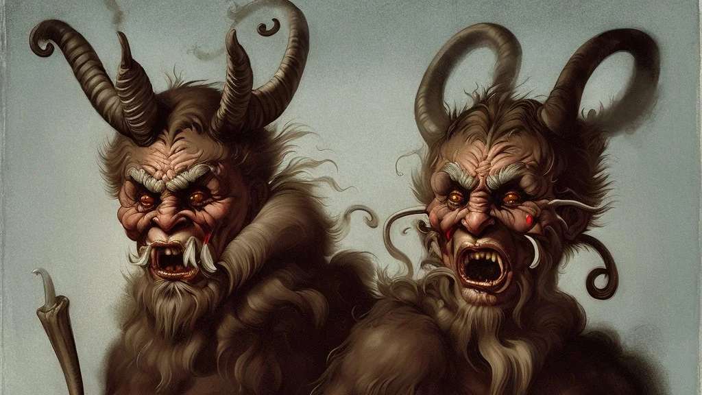 Krampus by Andrea del sarto