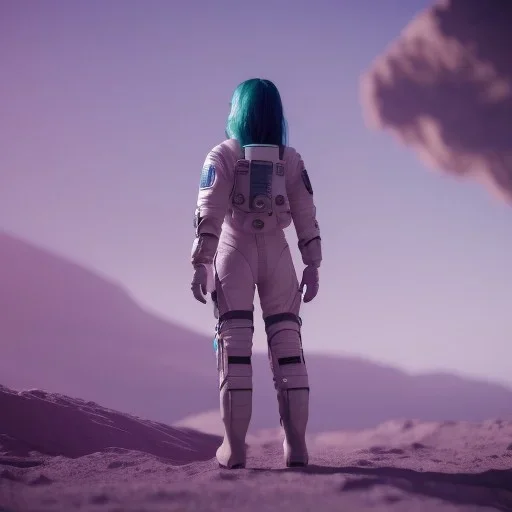 A girl with a dream of going to space one day and a bright future at head of her, sci-fi, octane render, unreal engine 5, 8k resulation