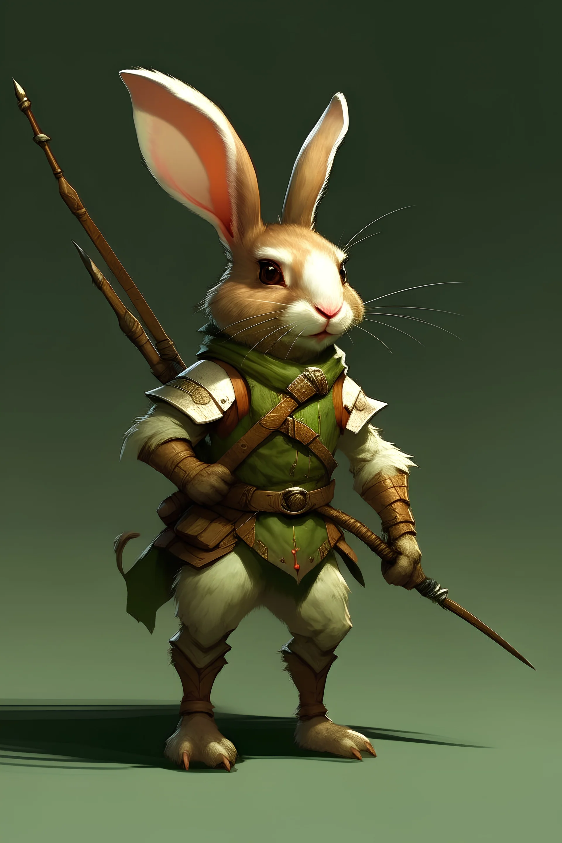 Rabbit Humanoid Ranger with a bow