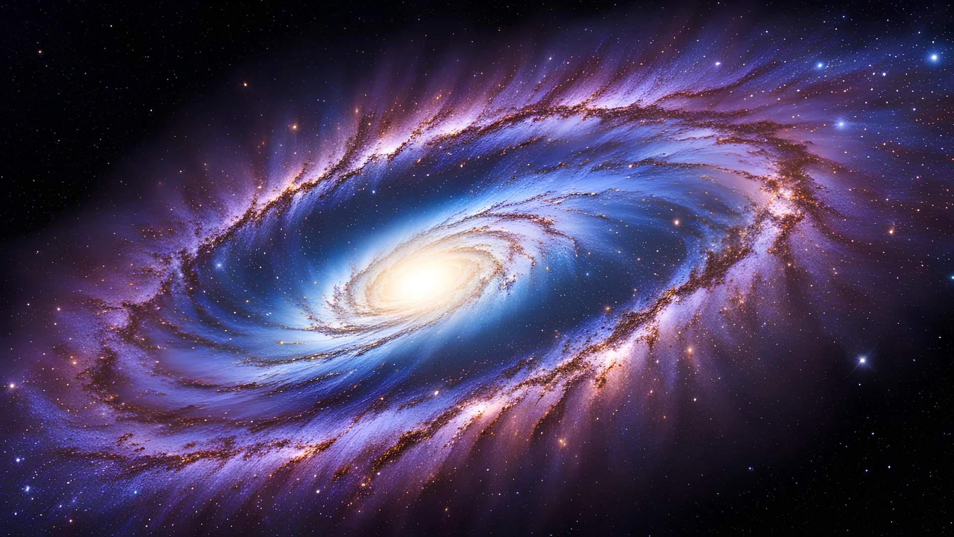 A beautiful flat galaxy in the middle of the cosmos.