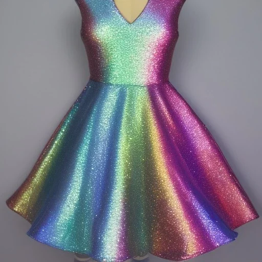 Glittery rainbow dress