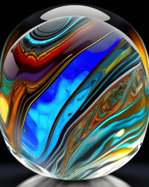 AI glass marble art realisticv2 surrealism 4k resolution