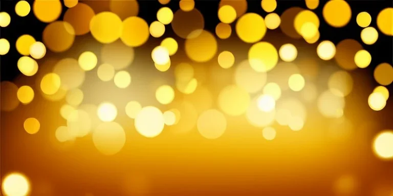 Festive abstract bokeh background - golden bokeh lights, beige - New Year, Anniversary, Wedding, banner