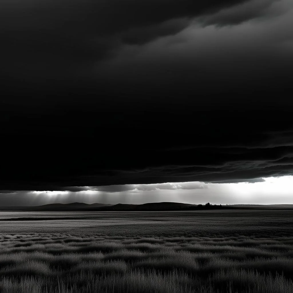 dark clouds horizon