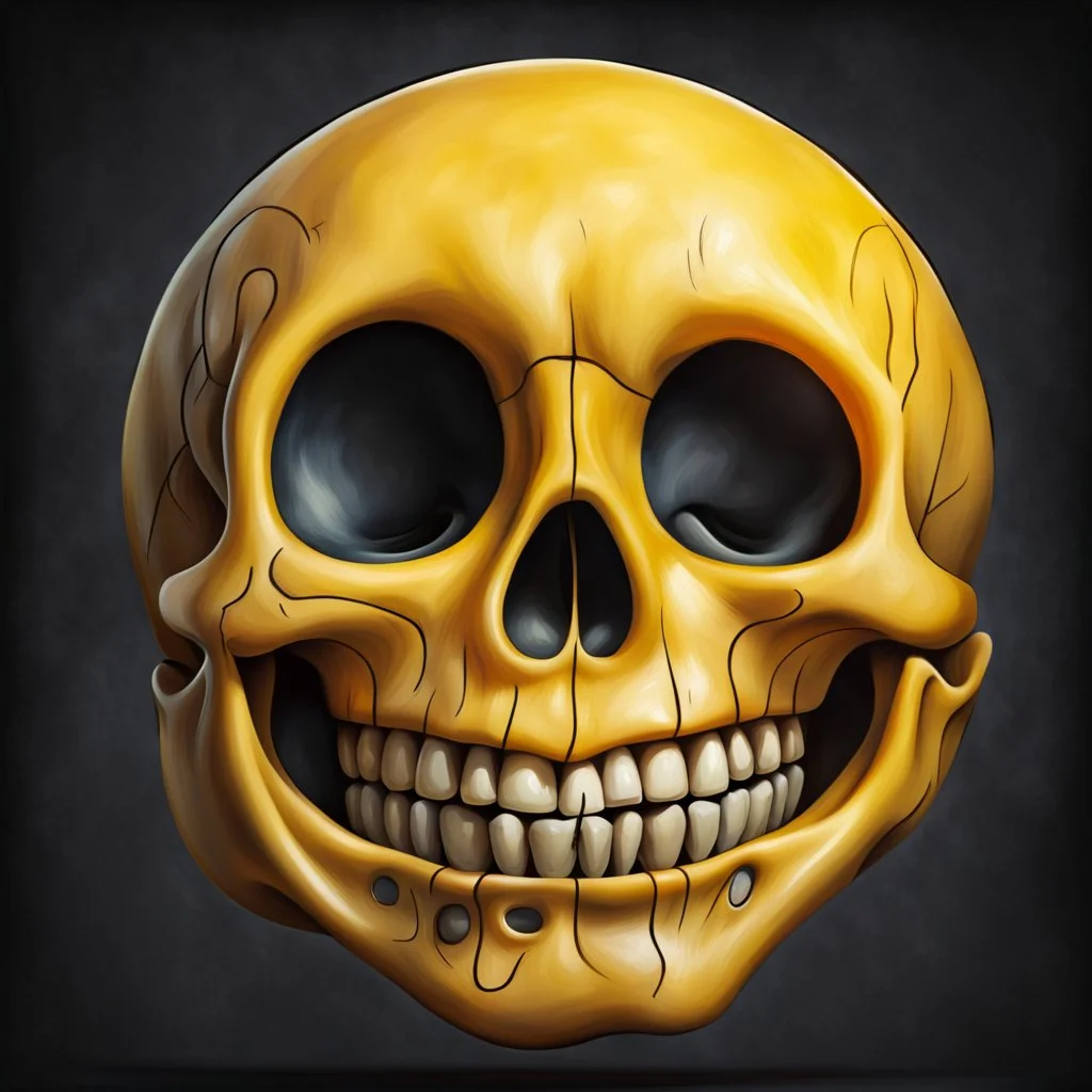 ANATOMICALLY CORRECT SKULL OF A SMILEY FACE