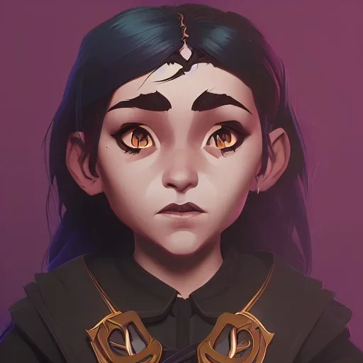 Portrait of an adorable witch kid by Nick Harris