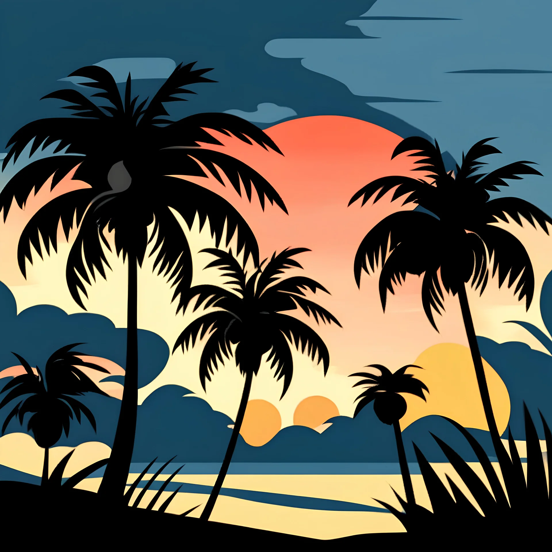 Sunset Beach illustration