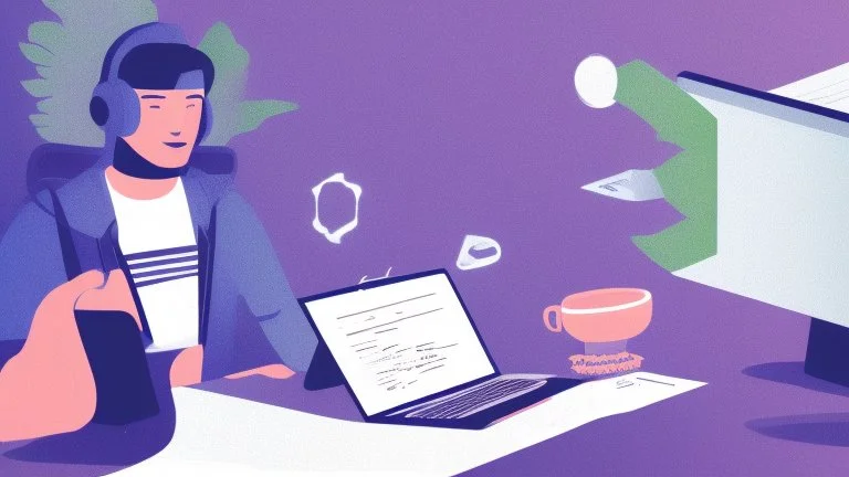 The image for the article depicts a young person sitting in front of a laptop in a well-lit room filled with natural light. The individual appears entirely focused on the process of online learning, holding a pen in their hand and jotting down important notes. On the screen in front of them, an educational interface can be seen, featuring a variety of learning materials, including e-books and educational videos. The image conveys the concept of self-directed learning and personal development thr