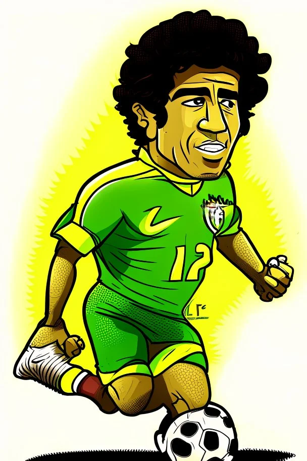 Marcos do Nascimento Teixeira Brazilian football player cartoon 2d