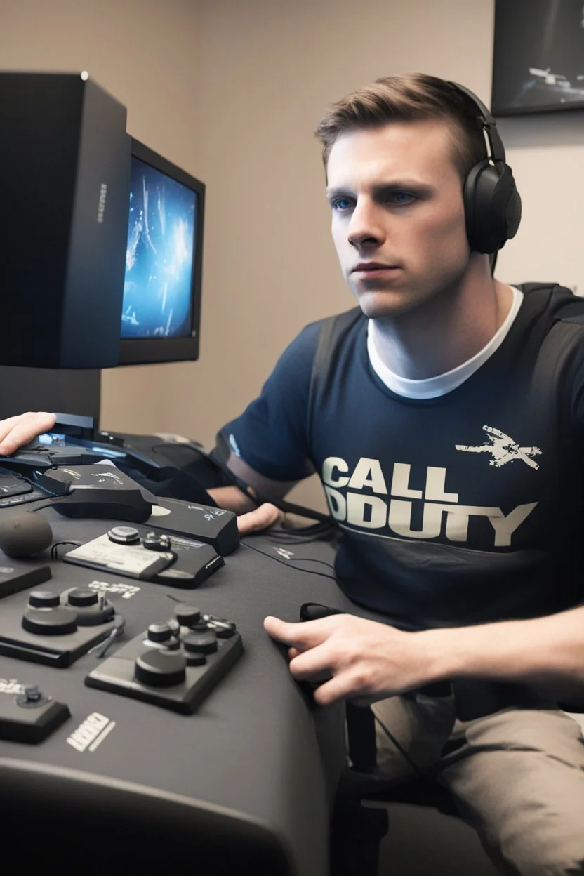 Shaun Hutchinson playing Call of Duty