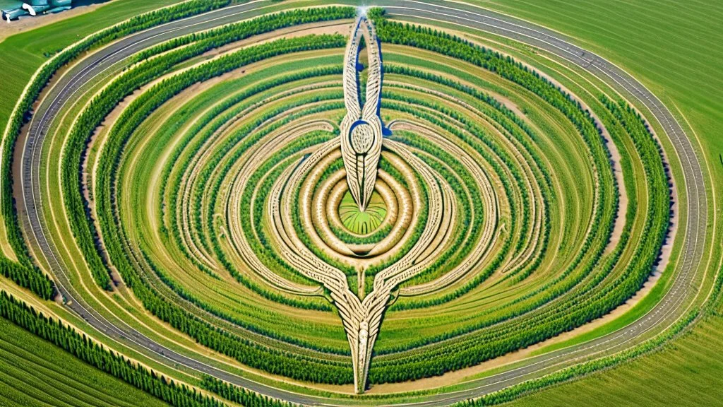 crop circle of a penis