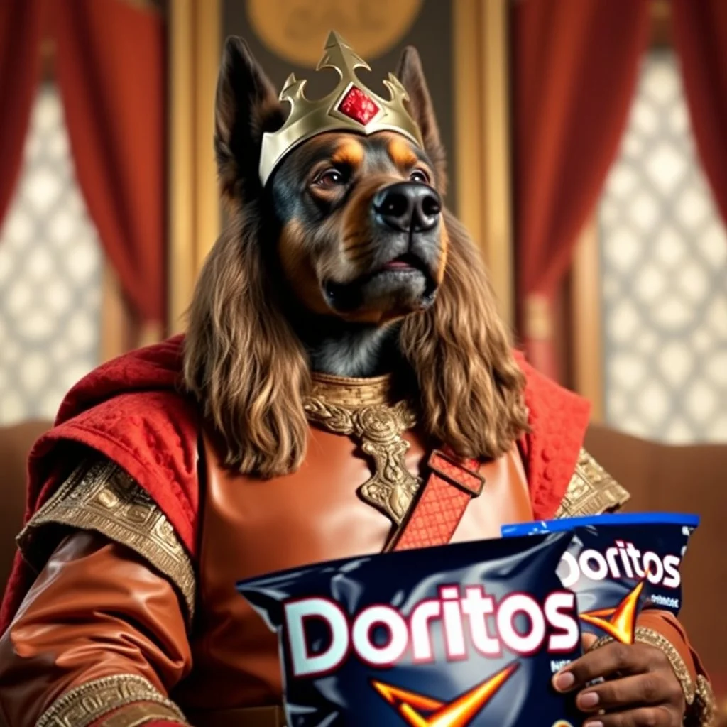 Sir Lancelot stars in a television commercial for Doritos