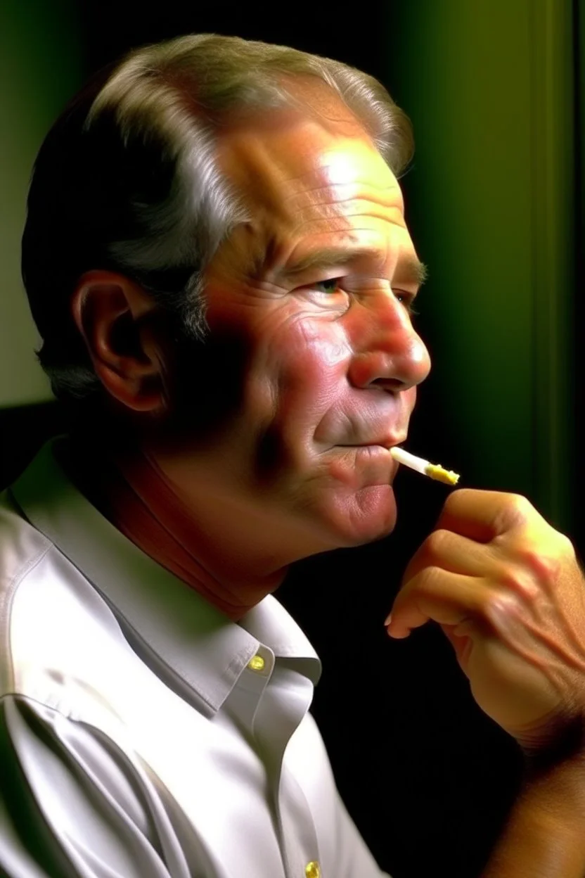 President George W. Bush snorting cocaine