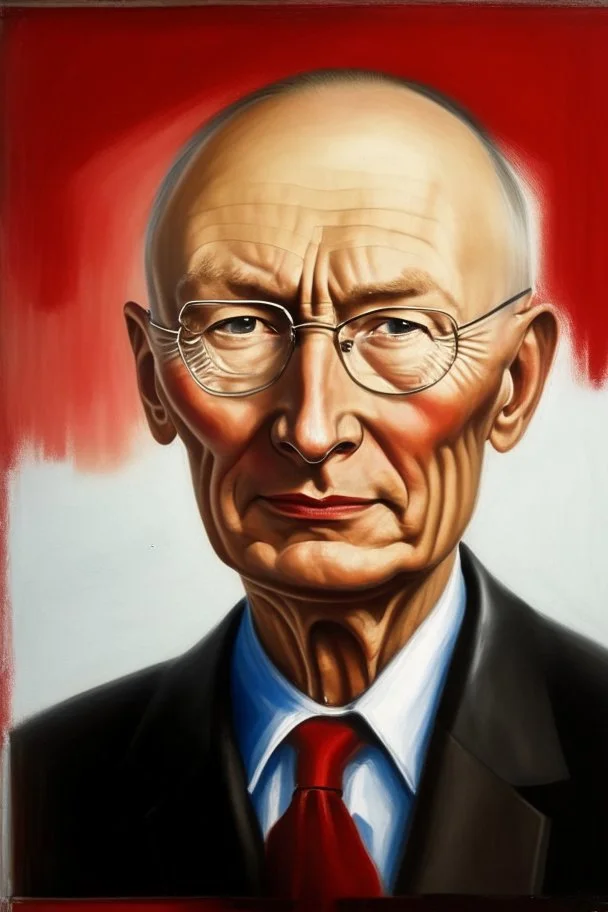 Make me a oil portrait from die Linke politican in germany