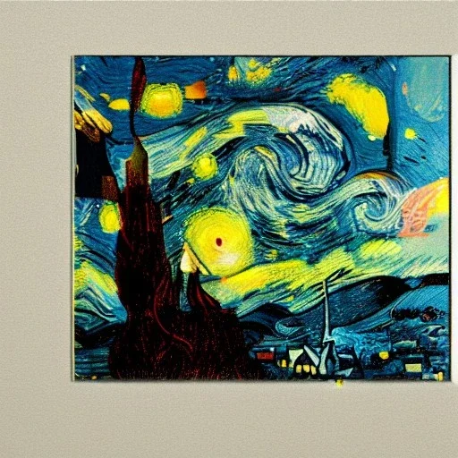 james webb telescope image in the style of van gogh's starry night