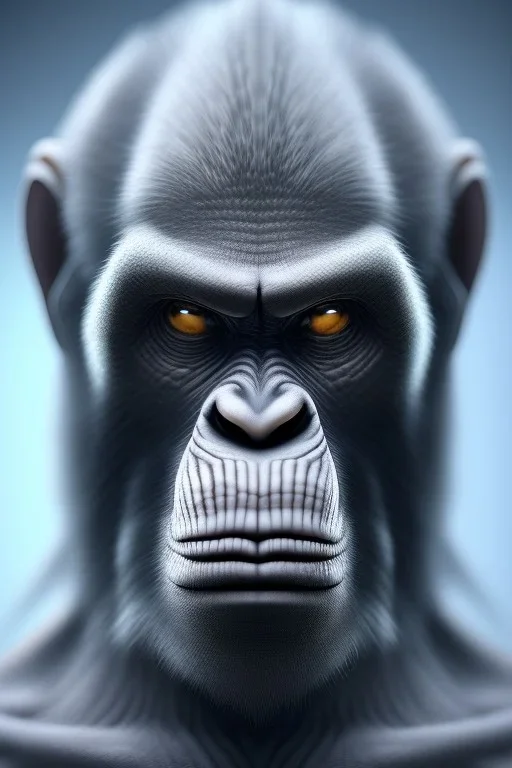 killer ape alien, full body, evil, 8k, with hairs, finely detailed, photo realistic, HR Giger style