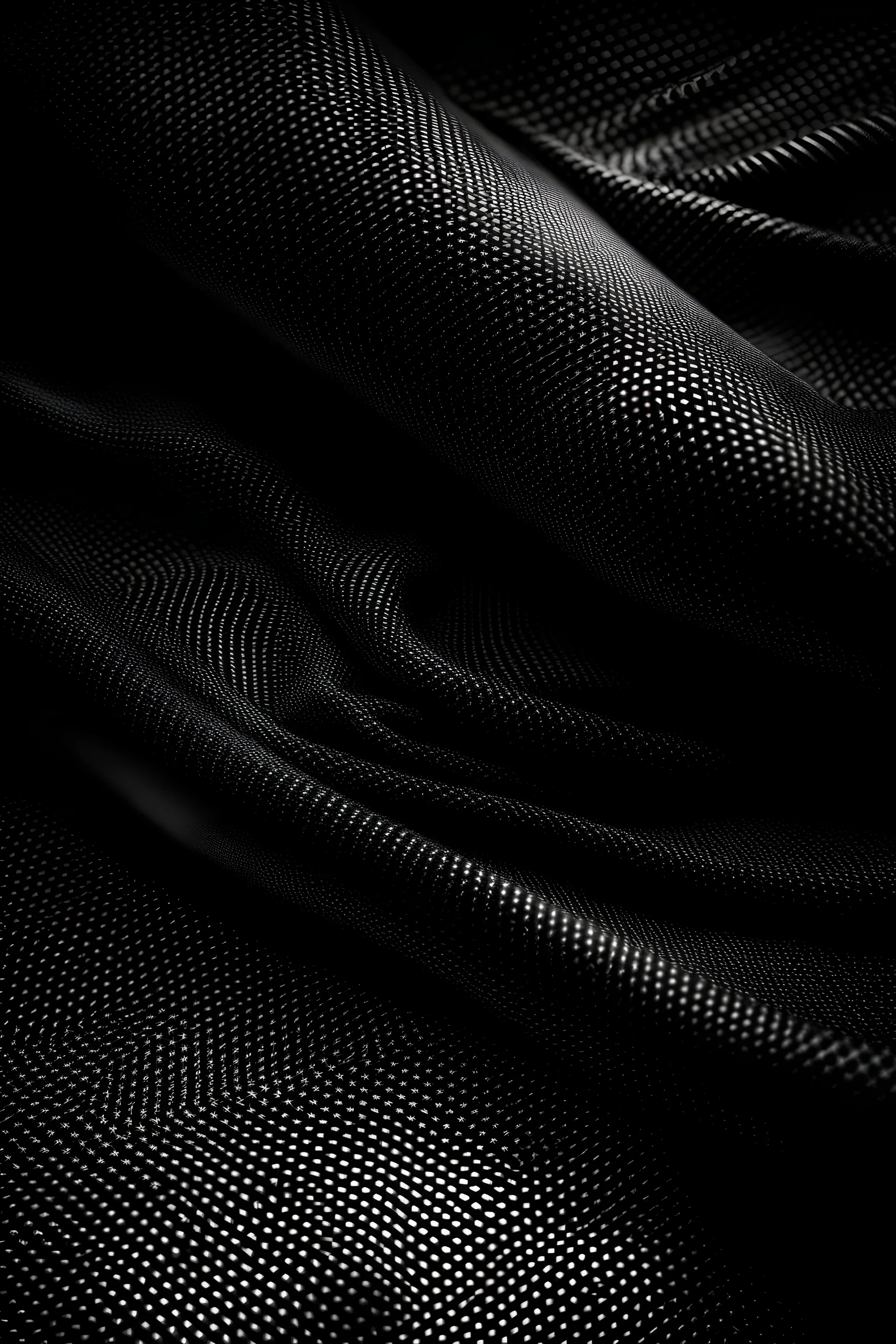 Black fabric background