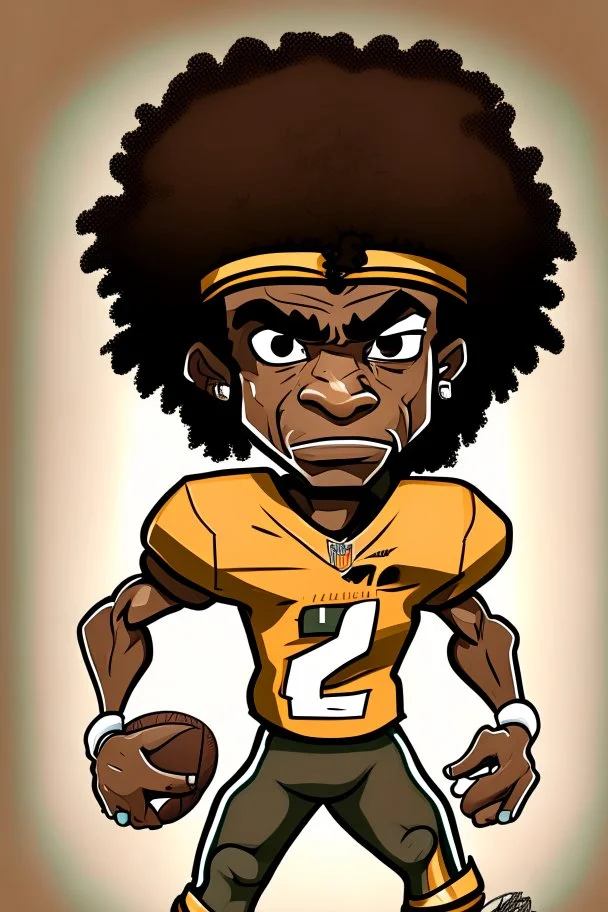 Nicholas Jackson Footballer, cartoon 2d