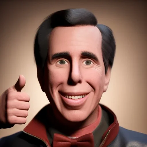 Fonz henrY winkler Happy days thumbs up with black hair