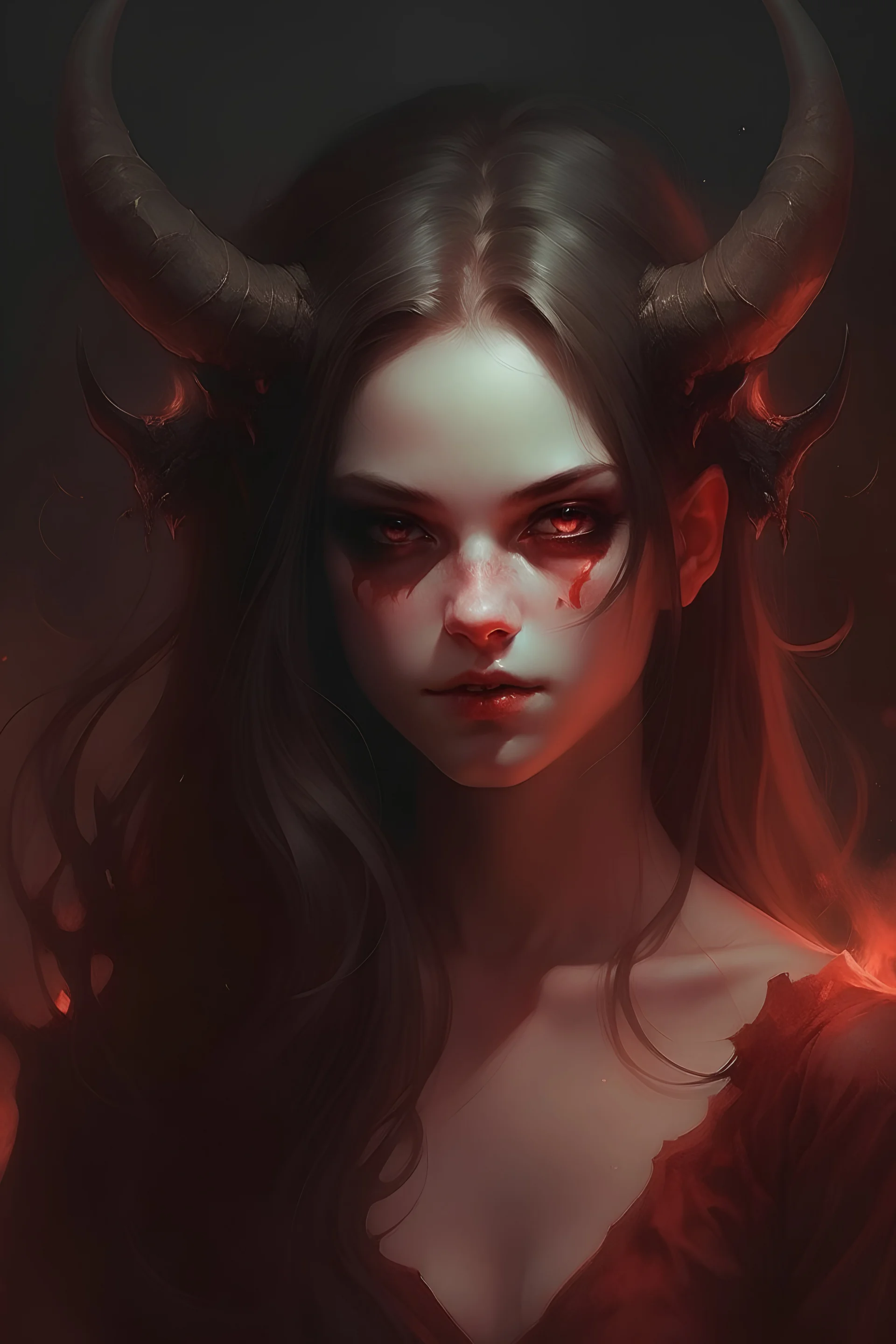 Girl demon art