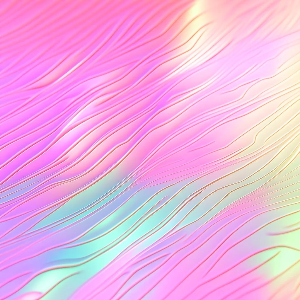 An holographic background with iridescent hologram texture in light pink foil colors.